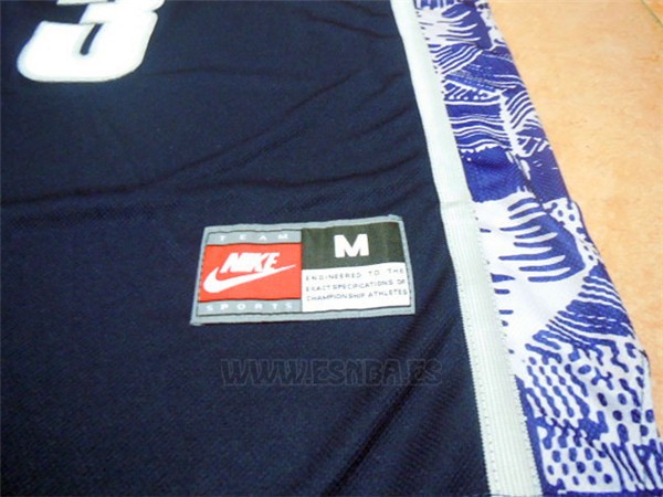Camiseta NCAA Georgetown Hoyas Allen Iverson #3 Azul